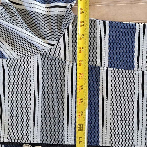 Erin London Full Zip Lightweight Strip Athletic Stretch Oversized Spring Jacket - Picture 8 of 8